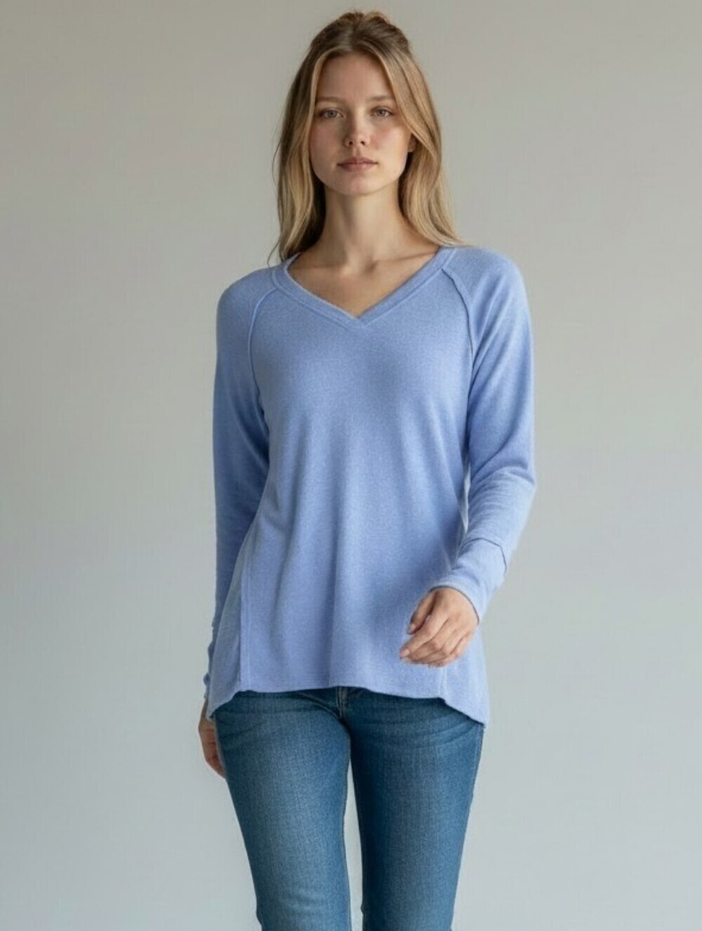 Wildfox Haley Brushed Thermal Sweater in Purple Orchid Size Small NWT